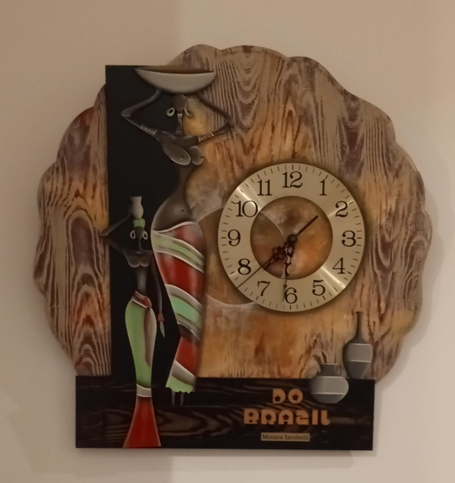 Reloj de Madera Modelo: Brasil