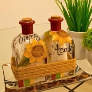 Kit de Aceite y Vinagre Modelo: Girasoles