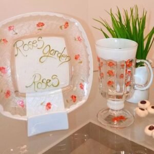 Taza Capuchino grande con Plato
