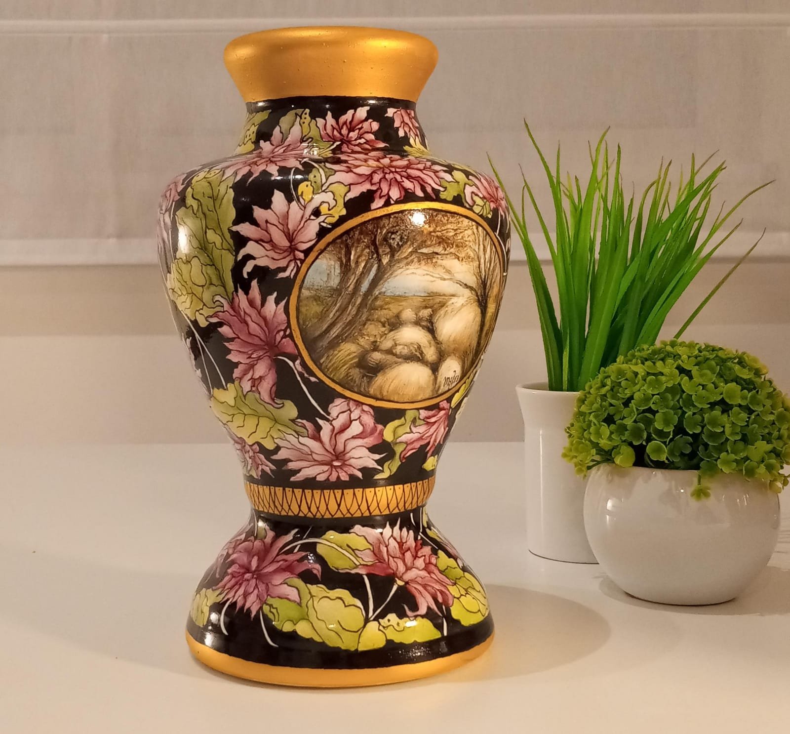 Base para Velador o Lámpara de mesa. Estilo Oriental - Imagen 4