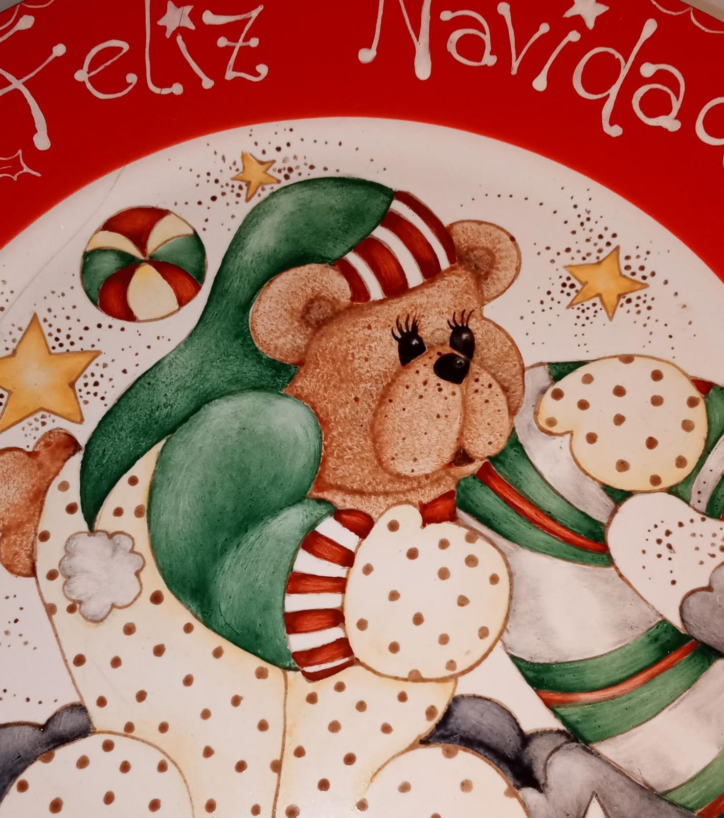 Plato Navideño " Osito Navideño " - Imagen 5
