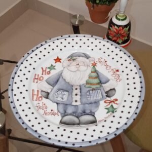 Plato Navideño " Navidad Azul "