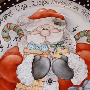 Plato Navideño " Dulce Navidad a Lunares"