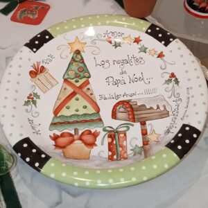 Plato Navideño " Regalos de Noel"